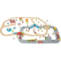Bigjigs Rail Vláčkodráha a autodráha