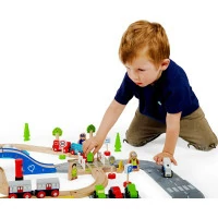 Bigjigs Rail Vláčkodráha a autodráha