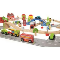 Bigjigs Rail Vláčkodráha a autodráha