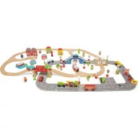 Bigjigs Rail Vláčkodráha a autodráha