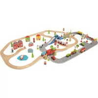 Bigjigs Rail Vláčkodráha a autodráha