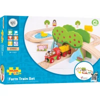 Bigjigs Rail Dřevěná vláčkodráha farma