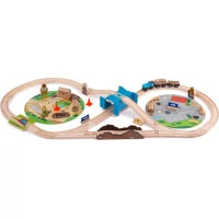 Bigjigs Rail Vláčkodráha Stavba 50 dílů