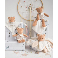 Doudou Dárková - plyšový muchláček medvídek 26 cm