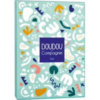 Doudou Dárková sada - Hračka s úchytem na dudlík dinosaurus zelený 23 cm