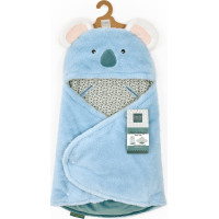 Doudou Plyšová modrá dečka s kapucí Yoca le koala 70 cm