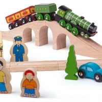 Bigjigs Rail Dřevěná vláčkodráha Flying scotsman