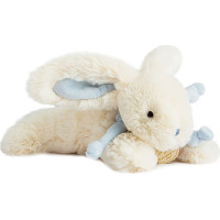 Doudou Dárková sada - Plyšový králíček modrý 20 cm