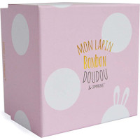 Doudou Dárková sada - Plyšový králíček pink 30 cm