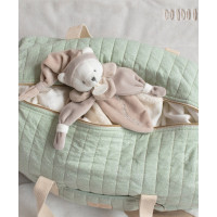 Doudou Dárková sada - plyšový muchláček béžový medvídek 24 cm