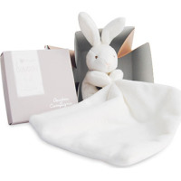 Doudou Dárková sada - králíček s muchláčkem 10 cm