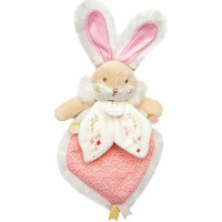 Doudou Dárková sada - Hračka růžový kamarád králíček 24 cm