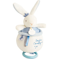 Doudou Dárková sada - Plyšový králíček námořník hrající melodii 14 cm
