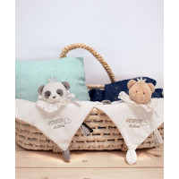 Doudou Dárková sada - plyšový muchláček panda 20 cm