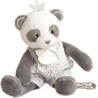 Doudou Dárková sada - plyšová hračka panda s dečkou 20 cm