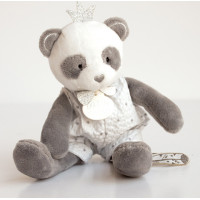Doudou Dárková sada - plyšová hračka panda s dečkou 20 cm
