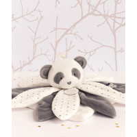 Doudou Dárková sada - plyšový muchláček panda 26 cm