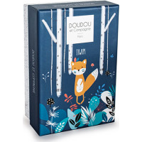Doudou Dárková sada Tiwipi - plyšová liška s dečkou 21 cm