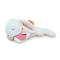 Doudou Plyšový králík s tmavě růžovou bambulkou 80 cm