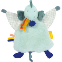 Doudou Dárková sada - Plyšový muchláček dinosaurus zelený 25 cm