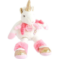 Doudou Dárková sada - Plyšový jednorožec 22 cm