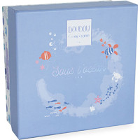 Doudou Dárková sada - Plyšová modrá velryba 15 cm