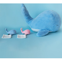 Doudou Dárková sada - Plyšová modrá velryba 15 cm