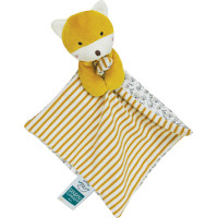 Doudou Dárková sada - Liška s dečkou z BIO bavlny 20 cm