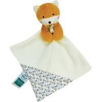 Doudou Dárková sada - Liška s dečkou z BIO bavlny 20 cm