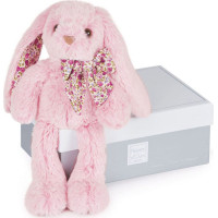 Doudou Histoire d´Ours Plyšová hračka růžový králíček 25 cm