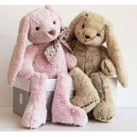 Doudou Histoire d´Ours Plyšová hračka růžový králíček 40 cm