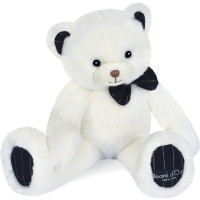 Doudou Histoire d´Ours Plyšový medvídek s tmavě modrým motýlkem 30 cm