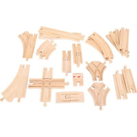 Bigjigs Rail Dřevěné koleje sada 25 dílů Poškozený obal