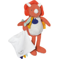 Doudou Dárková sada - dinosaurus s dečkou 25 cm