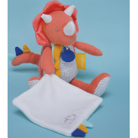 Doudou Dárková sada - dinosaurus s dečkou 25 cm
