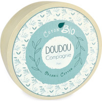 Doudou Dárková sada - Plyšový pejsek s dečkou z BIO bavlny 15 cm
