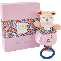 Doudou Dárková sada - Plyšová srnka hrající melodii 20 cm
