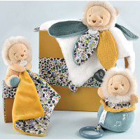 Doudou Dárková sada - lvíček s dečkou 12 cm
