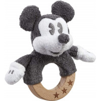 Rainbow Dřevěné/plyšové chrastítko Mickey Mouse