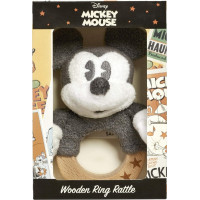 Rainbow Dřevěné/plyšové chrastítko Mickey Mouse