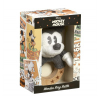 Rainbow Dřevěné/plyšové chrastítko Mickey Mouse
