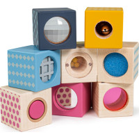 Bigjigs Toys Smyslové kostky