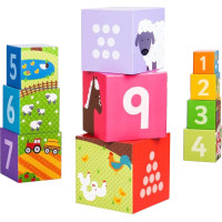 Bigjigs Toys Didaktické kostky farma