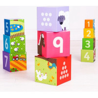 Bigjigs Toys Didaktické kostky farma