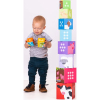 Bigjigs Toys Didaktické kostky farma