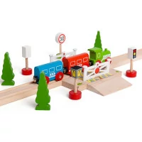 Bigjigs Rail Sada dřevěných dopravních značek