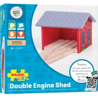 Bigjigs Rail Cihlové depo pro dva vláčky