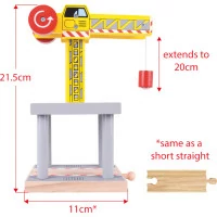 Bigjigs Rail Velký jeřáb žlutý