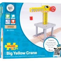 Bigjigs Rail Velký jeřáb žlutý