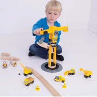 Bigjigs Rail Jeřáb a stavební stroje